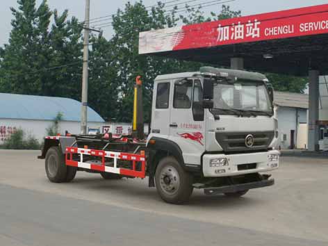 國五重汽斯太爾車廂可卸式垃圾車